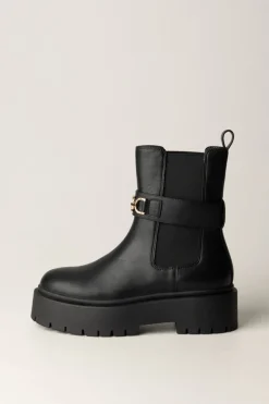 Twin-set Stivaletti Chunky con Fibbia LogataNERO