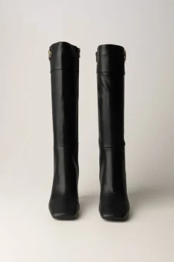 Twin-set Stivali Alti con Punta SquadrataNERO