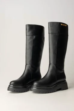 Twin-set Stivali Combat con Suola SpessaNERO