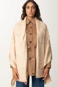 Twin-set Stola con Stampa LogoLIGHT NUDE