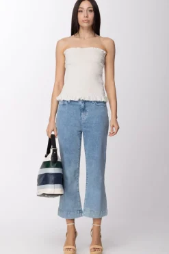 Twin-set Top a Fascia ElasticizzatoCOCONUT