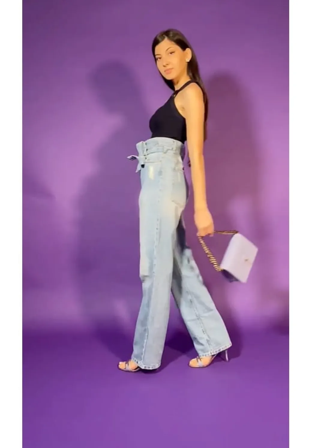 Twin-set Top In Maglia Crop ActitudeSPACE BLUE