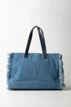 Twin-set Tote Bag In JeansDENIM