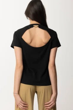 Twin-set T-shirt con Cut-out Sul RetroNERO