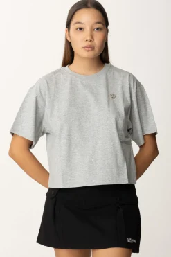 Twin-set T-shirt con Oval TGRIGIO MEDIO MELANGE