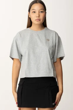 Twin-set T-shirt con Oval TGRIGIO MEDIO MELANGE