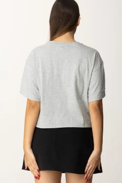 Twin-set T-shirt con Oval TGRIGIO MEDIO MELANGE