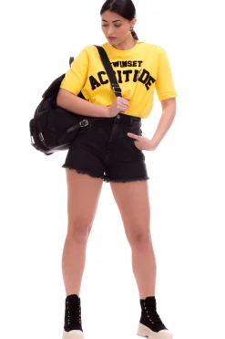 Twin-set T-shirt Twin-set Actitude BasicVIVID YELLOW