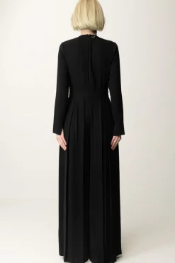 Twin-set Tuta In Crêpe Plissé con BottoniNERO