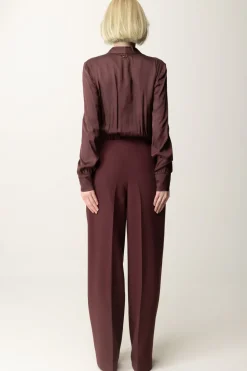 Twin-set Tuta Lunga con Top a CamiciaPLUM WINE