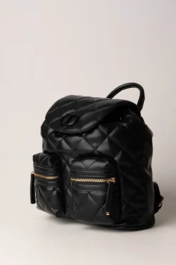 Twin-set Zaino Trapuntato con Tasche FrontaliNERO