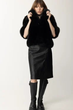 Yes London Giacca In EcopellicciaNERO